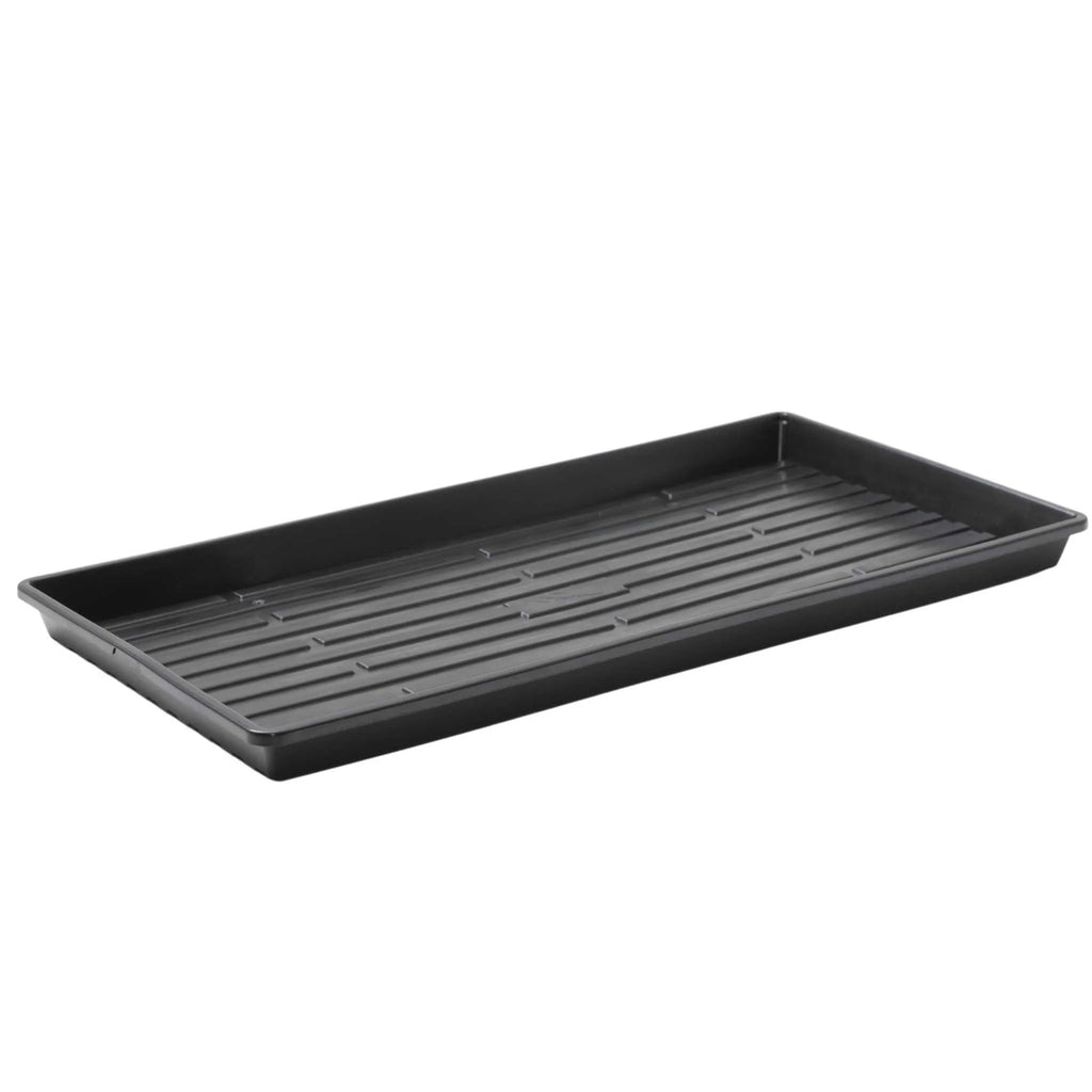 1020 Microgreen Trays | Extra Strength Shallow 1020 Trays | 1 Tray / No Holes / Black