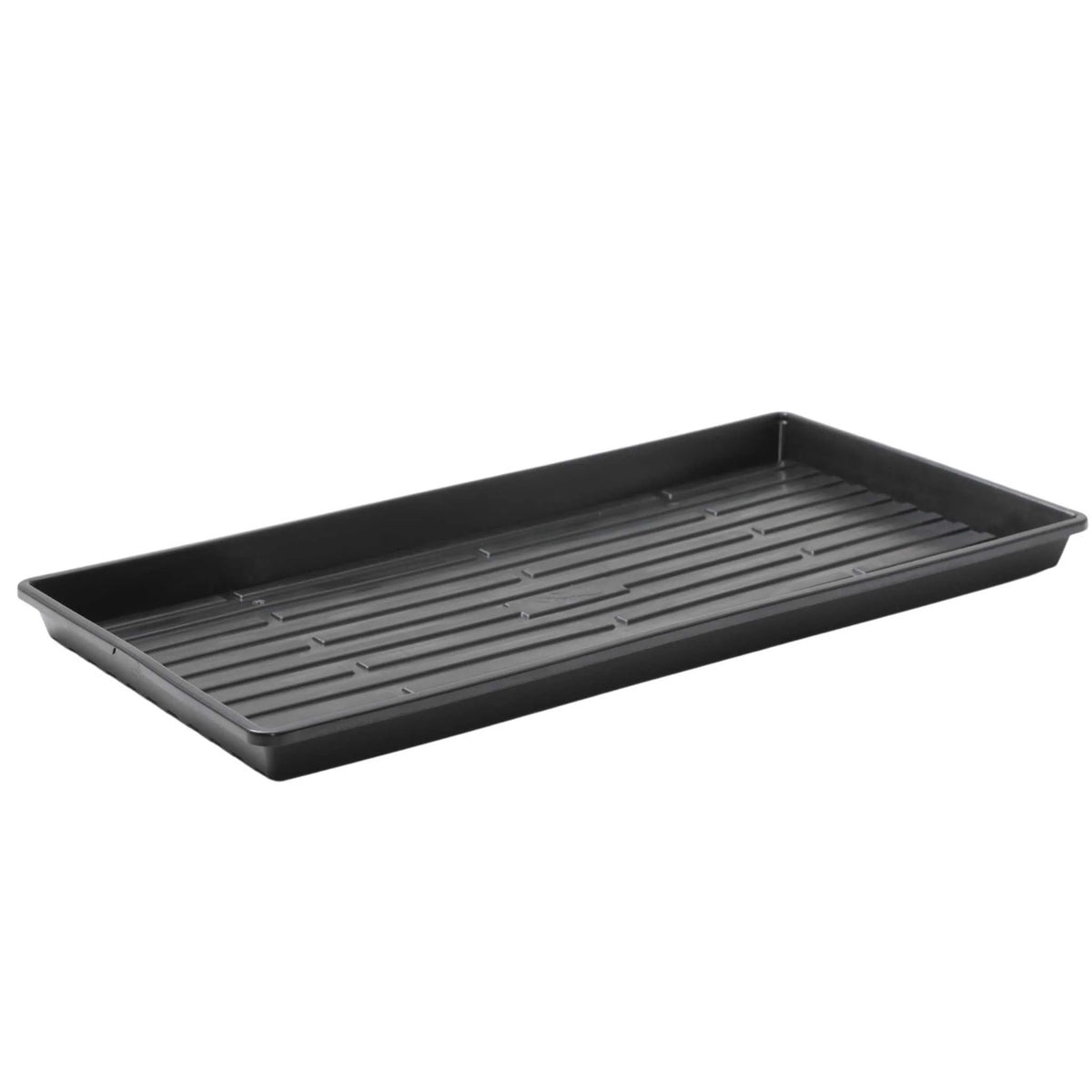 1020 Microgreen Trays | Extra Strength Shallow 1020 Trays | 1 Tray / No Holes / Black