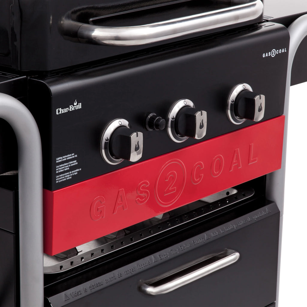 Gas2Coal 3-Burner LP Gas & Charcoal Outdoor Combination Grill