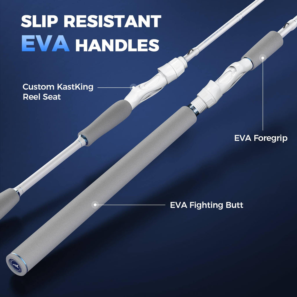 KastKing Centron Lite Twin-Tip Casting Rods | Casting / 6'0" / Moderate Fast-Medium (2 Pcs+ Extra Tip)