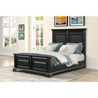 Roundhill Furniture Renova Vintage Black Wooden Bedroom Collection