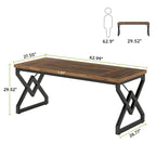 63-Inch Spacious Executive Desk for Home Office Use