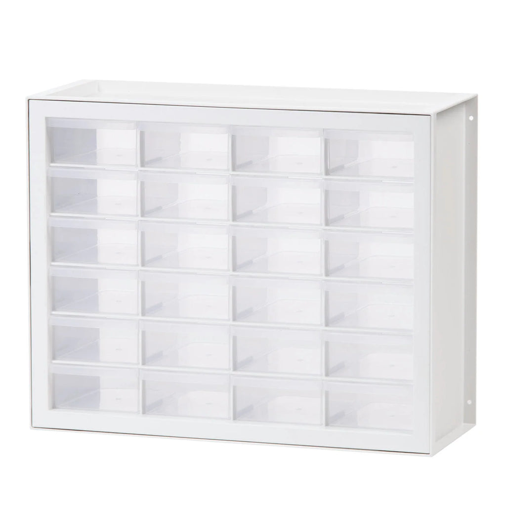Drawer Parts Cabinet - 24 Drawer | White
