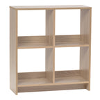 29.8 in. H x 27 in. W x 10 in. D Ash Brown Heavy-Duty Decorative 4 Cube Organizer