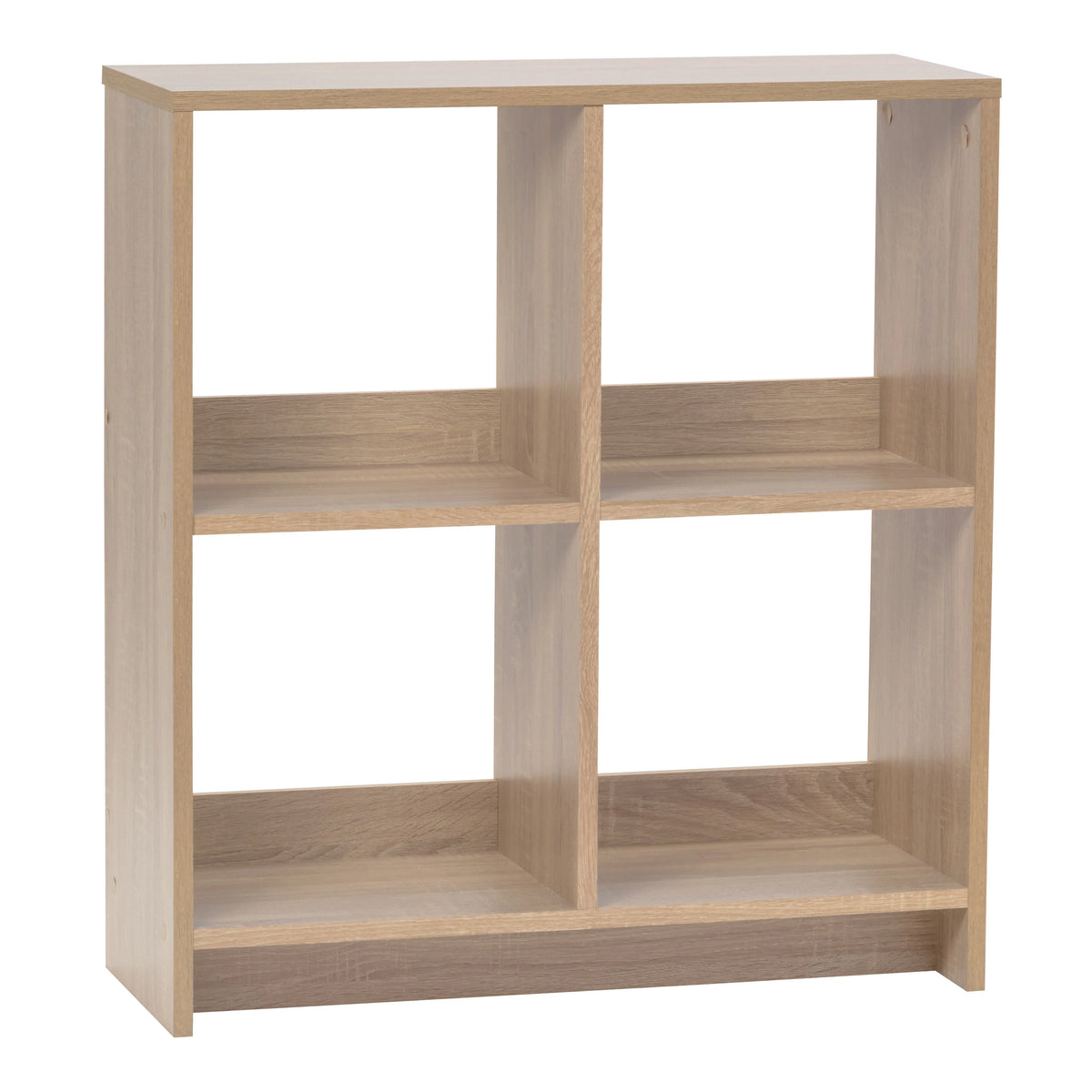 29.8 in. H x 27 in. W x 10 in. D Ash Brown Heavy-Duty Decorative 4 Cube Organizer