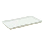 1020 Microgreen Trays - Shallow Extra Strength Colors | White / 1 Tray / No Holes