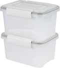 WeatherPro Photo Storage Case with 7 Inner 4" x 6" Picture Cases, 2-Pack