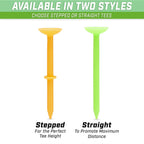 3.25" Widemouth Plastic Golf Tees, 60-pk