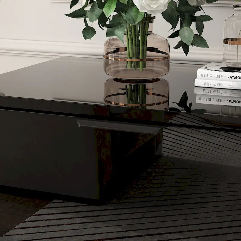 Electric Fireplace TV Stand Entertainment Center with LED Flame Effects and Remote Control