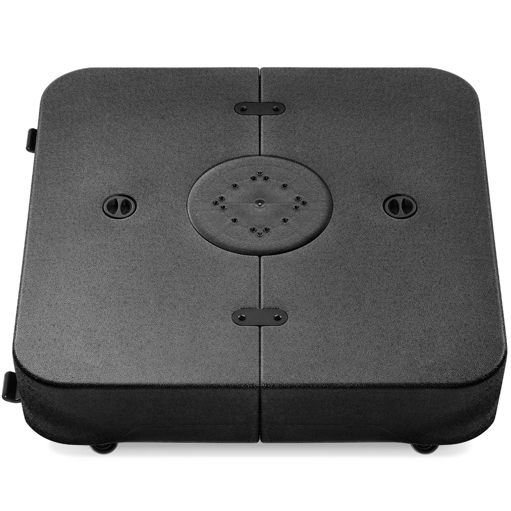 Best Choice Products Heavy-Duty Outdoor Cantilever Base Stand w/ Wheels, Locks, Fillable 330lb Capacity - Black