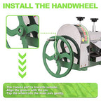 TRY YEAN Manual Sugarcane Juice Machine, Professional Stainless Steel Sugar Cane Juicer, 110LBS Output per Hour with 2 Inch Large Inlet Extractor, Handwheel Sugar Canes Squeezer for Commercial Home: Home & Kitchen