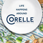 Corelle Indigo Speckle 18-Piece Glass Dinnerware Set (Service for 6)