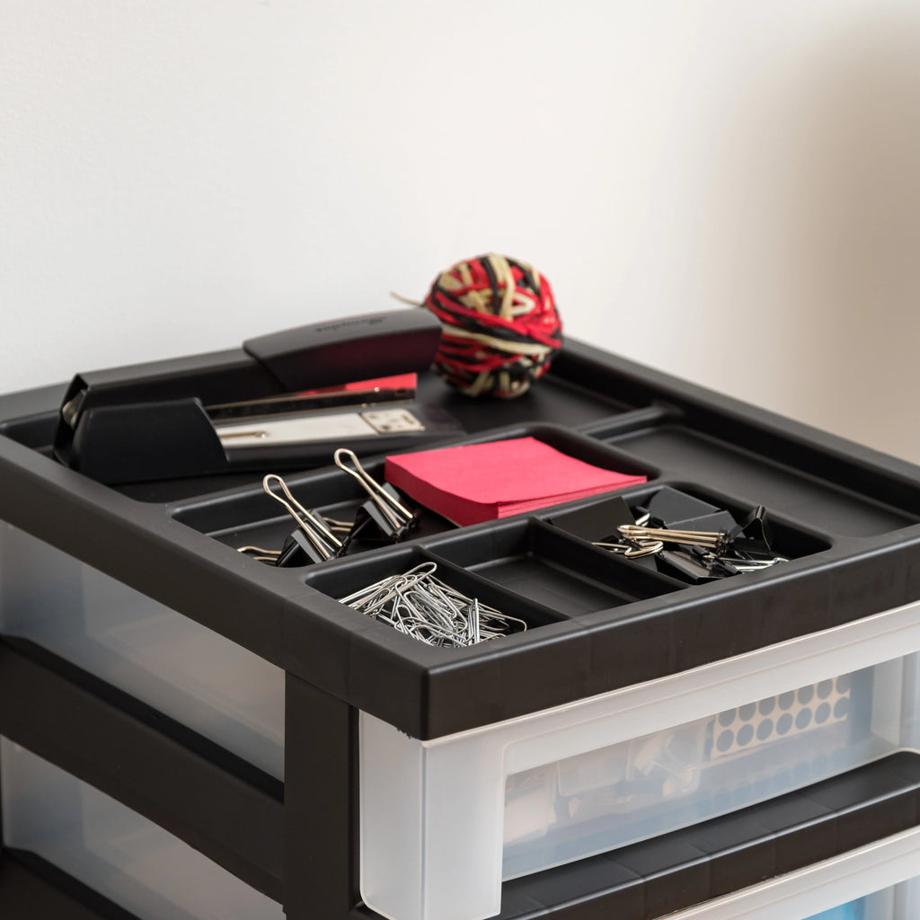 Storage Drawer Cart with Organizer Top - 10 Drawer