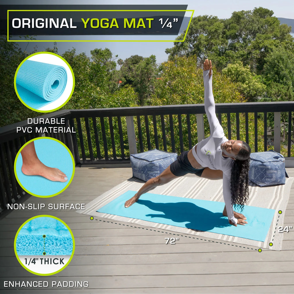 Original Yoga Mat 1/4-in | Aqua