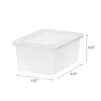 Clear Storage Box 12 Pack - 14.5 QT