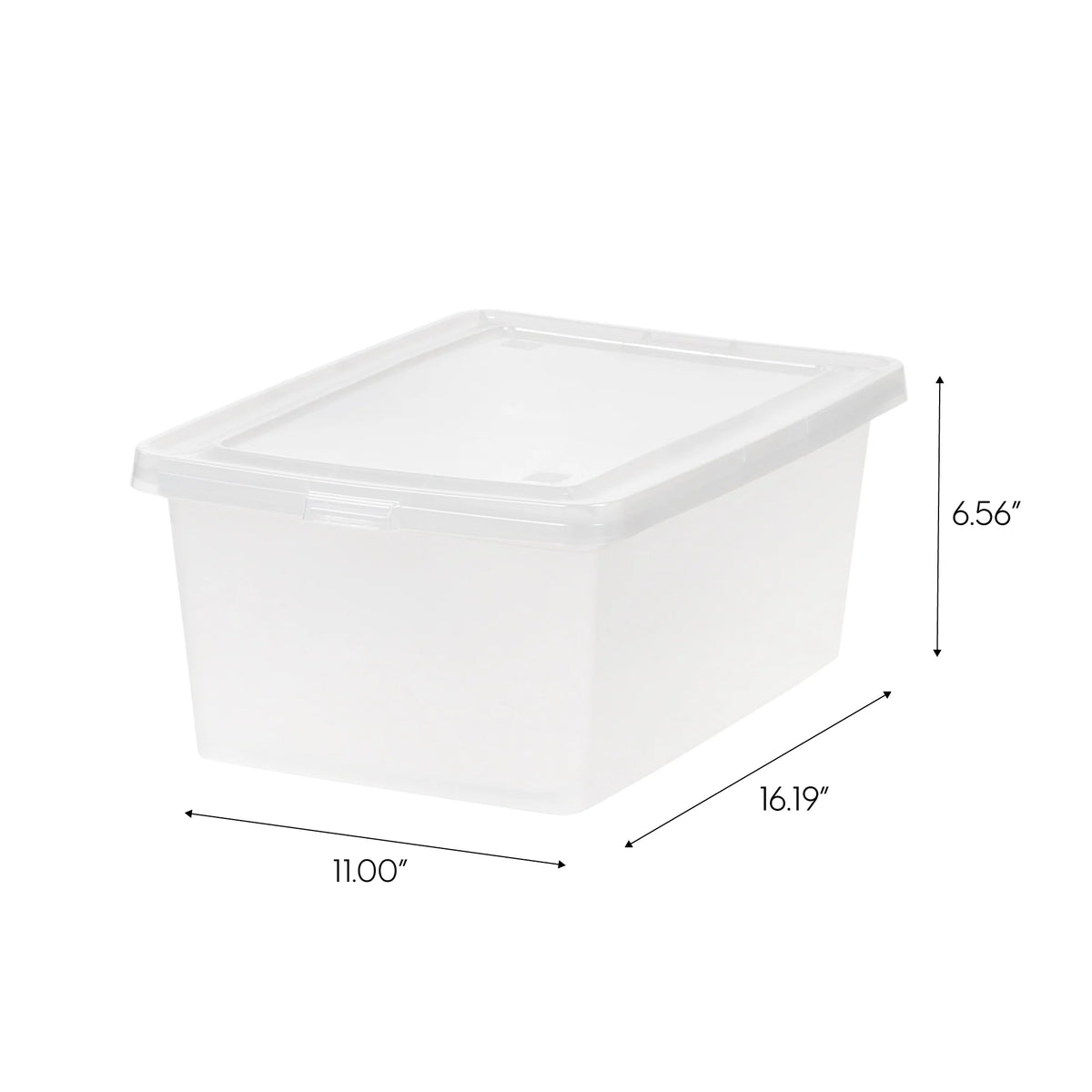 Clear Storage Box 12 Pack - 14.5 QT