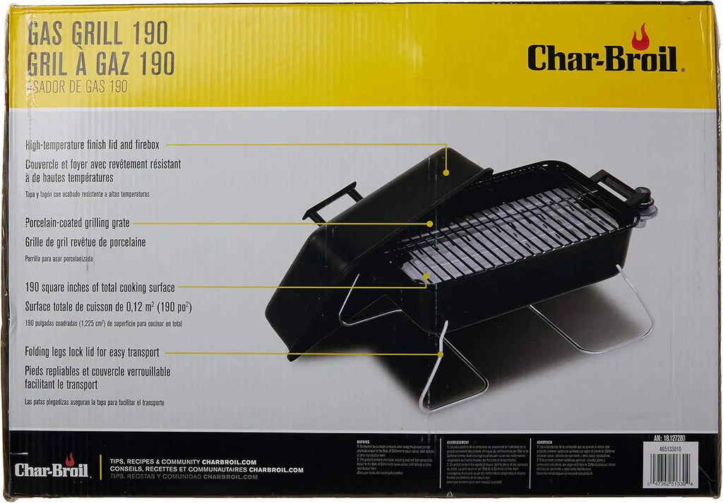 Char-Broil Portable Convective 1-Burner Stainless Steel Propane Gas Grill - 465133010