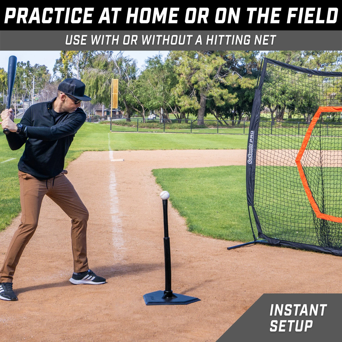 Adjustable Baseball & Softball Batting Tee