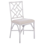 Set of 2 SAFAVIEH Maye Rattan Accent Chairs with Cushions - Dimensions: 18.5" W x 20.9" L x 35.8" H