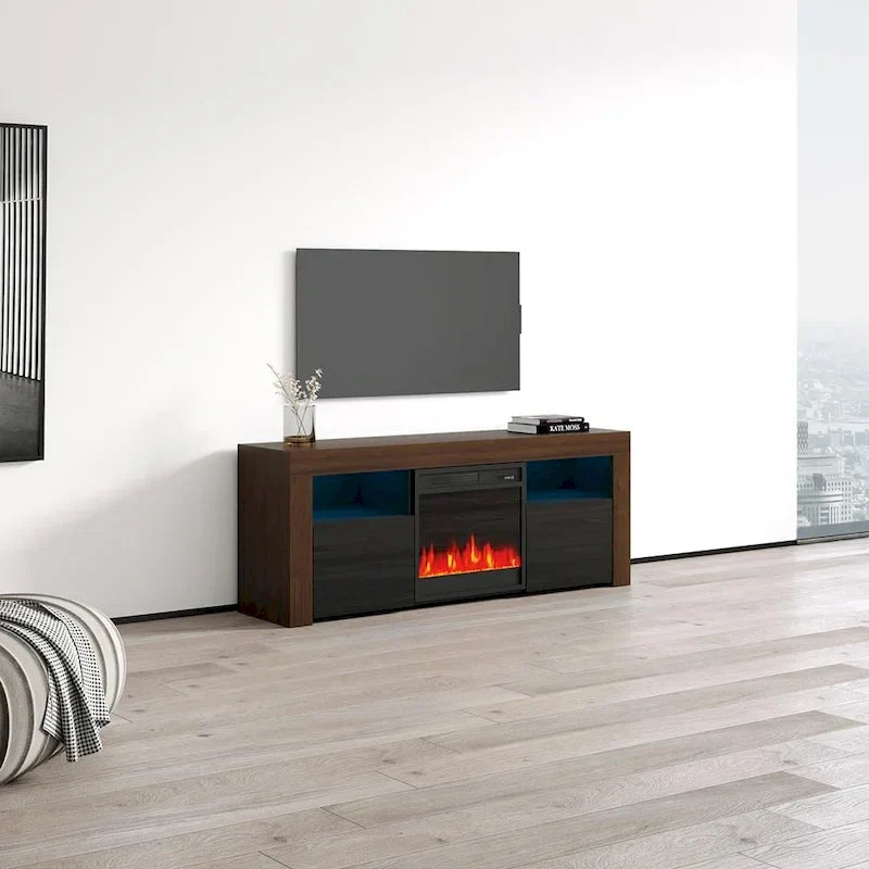 Copper Grove Qorasuv 58-Inch Electric Fireplace TV Stand