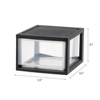 Stackable Plastic Storage-Drawer, 3-Drawer Organizer Unit