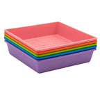 1010 Trays 2.5" Deep - Extra Strength | 10 Trays / Multicolor / With Hole