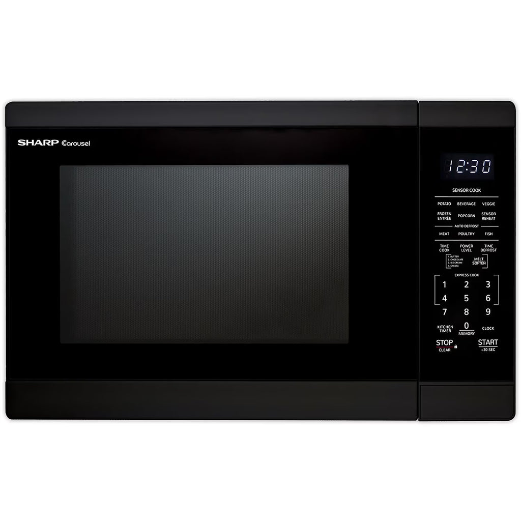 Sharp 1.4 - Cu. Ft. Countertop Microwave Oven in Black