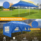 Hoteel 10x15 Heavy Duty Canopy Tent with 4 Sidewalls,Pop up Canopy for Parties Wedding,Commercial Easy up Gazebo with Roller Bag,UV 50+ &,Black