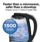 Hamilton Beach 1.7 Liter Glass Kettle