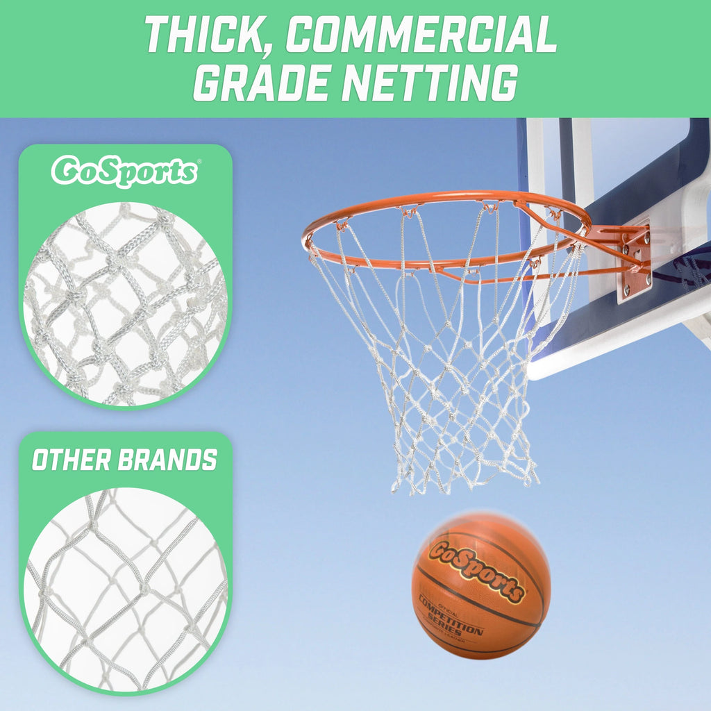 Heavy-Duty Basketball Hoop Replacement Net
