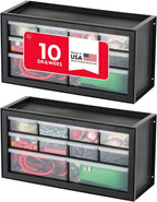 10-Drawer Parts Organizer (2 Pack)