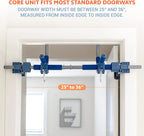 6 Piece Indoor Doorway Gym Set for Kids – Indoor Swing for Kids Includes Kids Swing Chair, Rings, Hanging Trapeze, Ladder, Swinging Rope & Pullup Bar