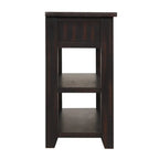 Wood Console Table with 3 Storage Drawers and 2 Shelves