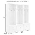 Crosley Furniture Harper Hall Tree in White