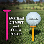 3.25" Widemouth Plastic Golf Tees, 60-pk