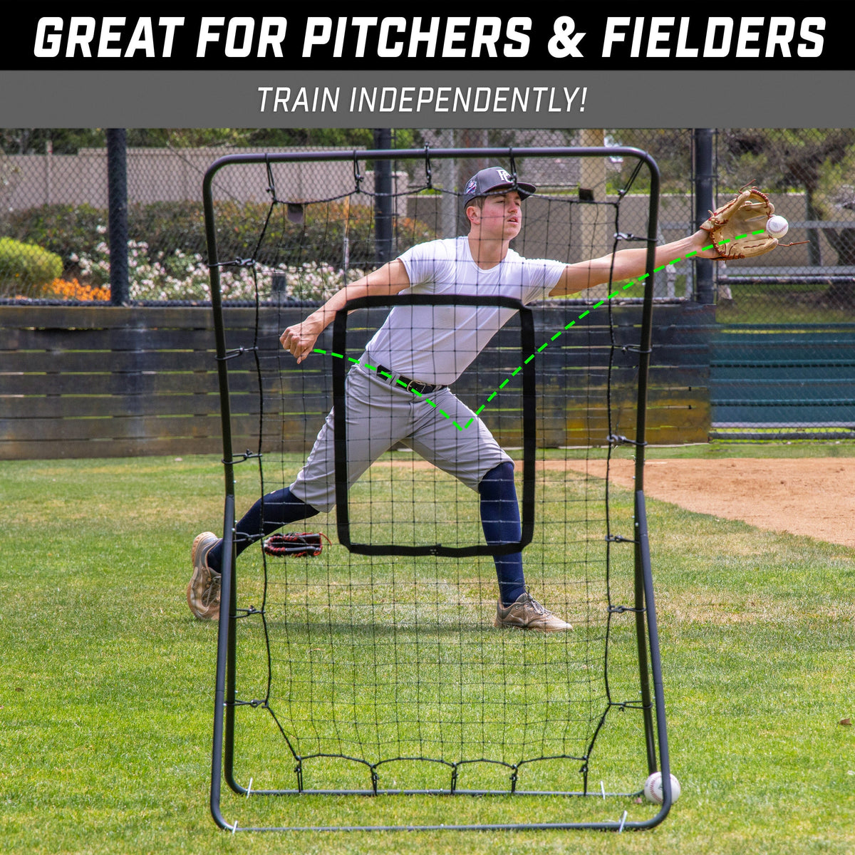5' x 3' Baseball & Softball Pitching & Fielding Rebounder