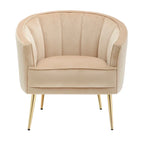 Randolf Velvet Accent Chair in Silver Orchid