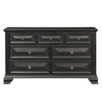 Roundhill Furniture Renova Vintage Black Wooden Bedroom Collection