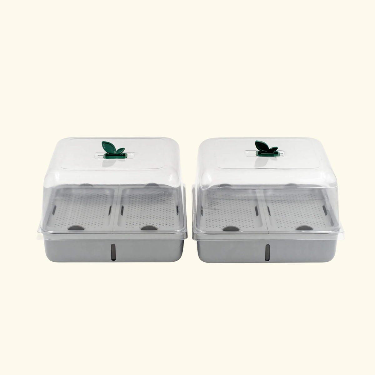 2-Pack EZ Microgreens Planter | Fog Gray