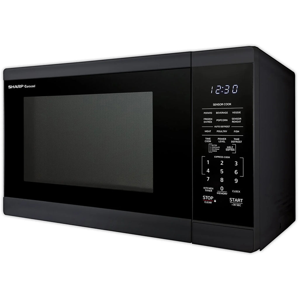 Sharp 1.4 - Cu. Ft. Countertop Microwave Oven in Black