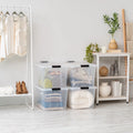 Stack & Pull Storage Box 4 Pack - 18 gal. (72 qt.) | Pearl / 4 Pack