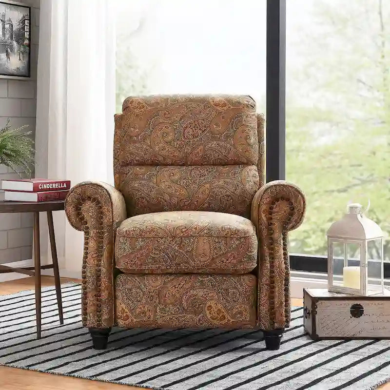Copper Grove Jessie Paisley Push-Back Recliner Chair