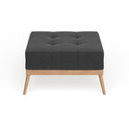 Christopher Knight Home Carson Lund Mid-Century Tufted Fabric Square Ottoman