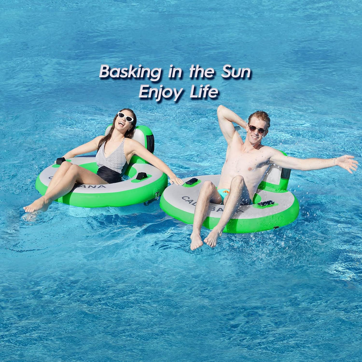 Round Floating Ring Hammock - Heavy Duty Inflatable Raft