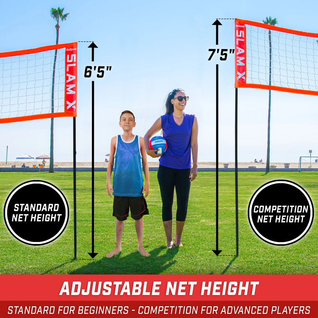 Slam X Square Volleyball Game Set | 14' x 14'