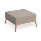 Christopher Knight Home Carson Lund Mid-Century Tufted Fabric Square Ottoman