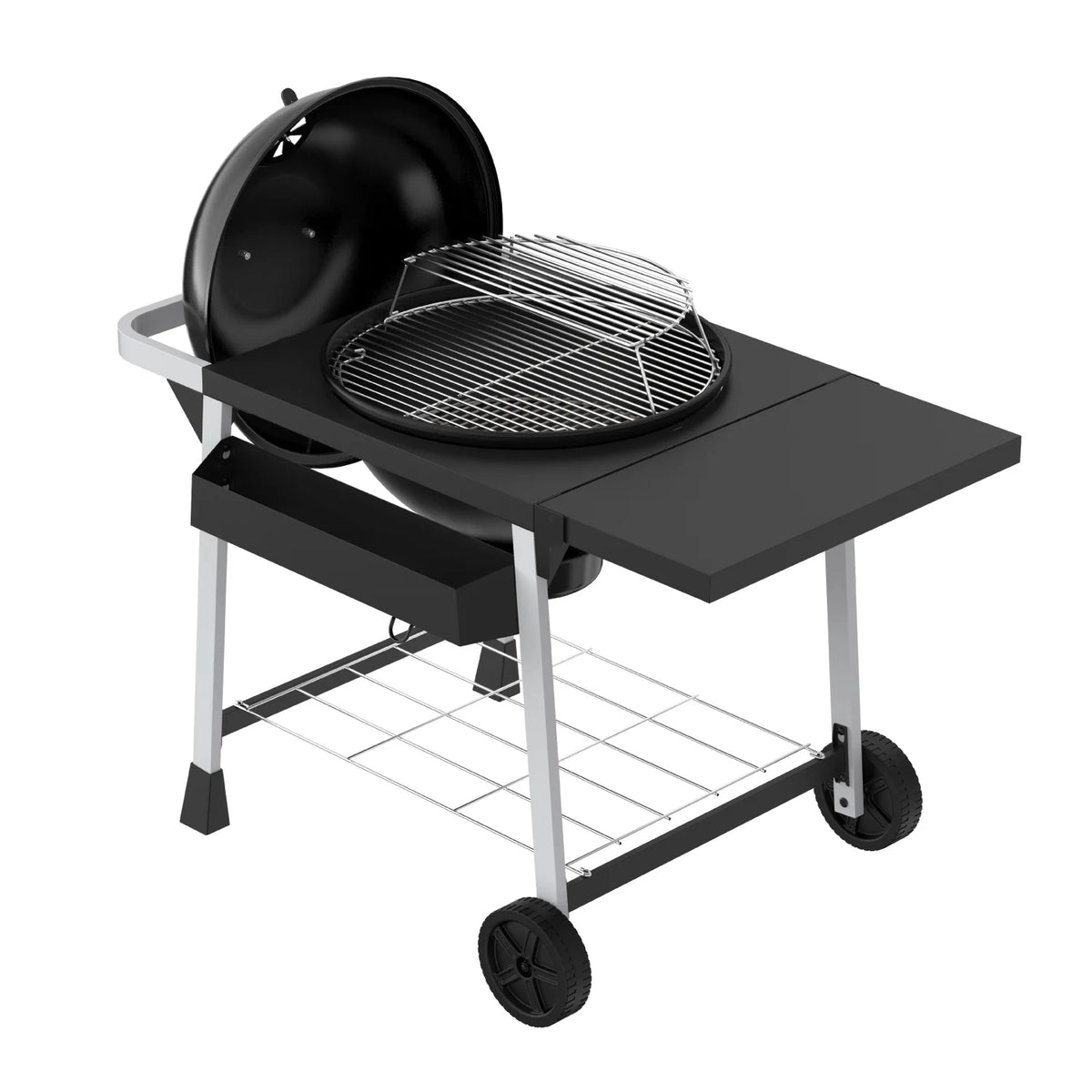 Expert Grill Kettle Cart with Pizza Accessories and Warming Rack