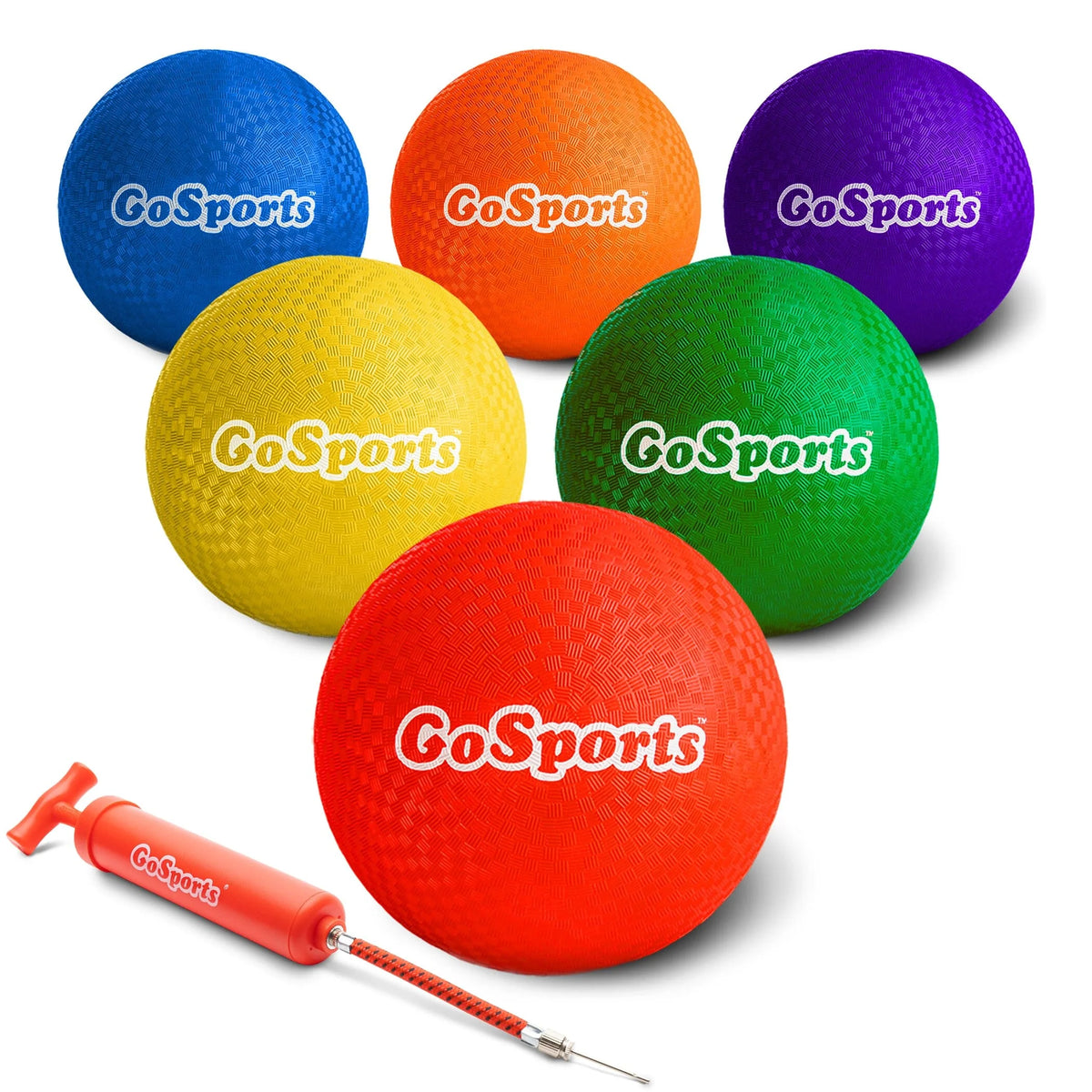 8.5" Playground Ball, 6-pk with Pump