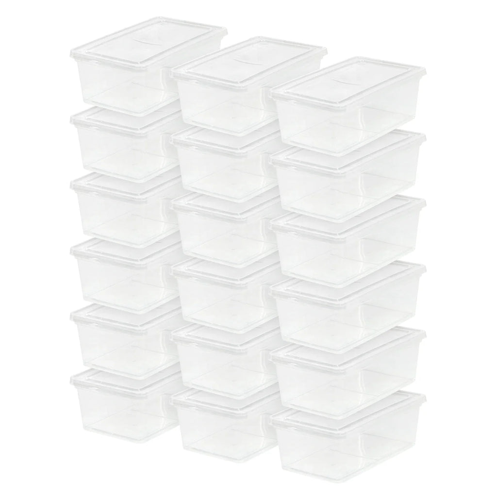 Clear Non-Latching Box 18 Pack - 6 QT