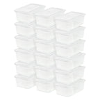 Clear Non-Latching Box 18 Pack - 6 QT